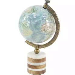 Best Turquoise Ceramic and Wood Coastal Globe Statues & Figurines