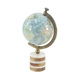 Best Turquoise Ceramic and Wood Coastal Globe Statues & Figurines