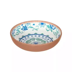 Kirklands Home Outdoor Dining|Turquoise Melamine Rio Ceral Bowls, Set of 6