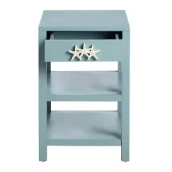 Kirklands Home Accent & End Tables|Turquoise Starfish Accent Table Blue