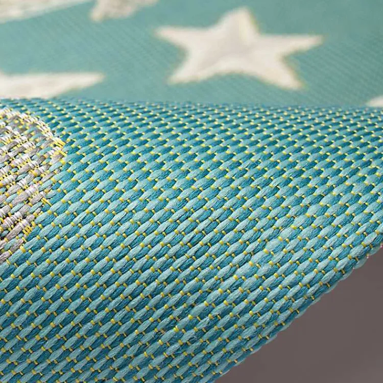 Kirklands Home Outdoor Rugs|Turquoise Turtles Indoor/Outdoor Rug, 3x4