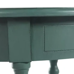 Kirklands Home Accent & End Tables|Turquoise Wood Oval Emily Accent Table Blue