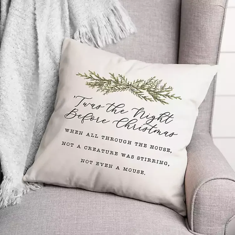 Outlet Twas the Night Before Christmas Pillow Pillows