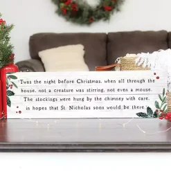 New Twas the Night Before Christmas Wall Plaque Christmas Art & Wall Decor