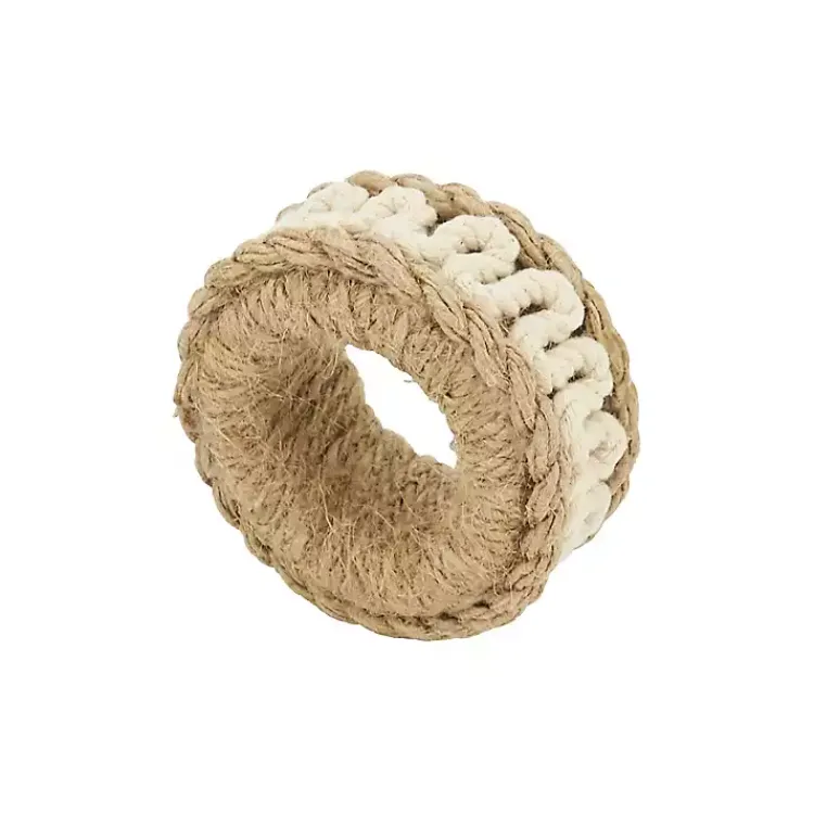 Kirklands Home Table Linens|Twisted Rope Napkin Rings, Set of 4