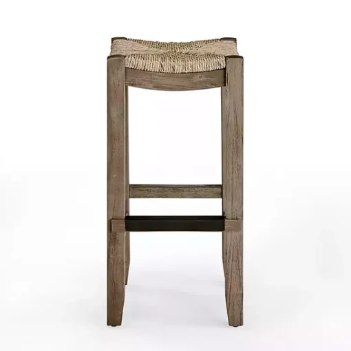 Kirklands Home Bar Stools & Counter Height Stools|Twisted Seagrass and Wood Bar Stool Tan