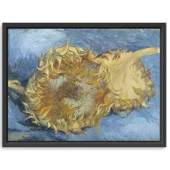 Kirklands Home Canvas Art|Two Cut Sunflowers Framed Canvas Art Print