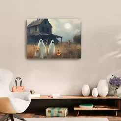 Outlet Two Ghost Friends Canvas Art Print, 32x24 in. Halloween