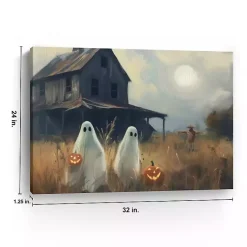 Outlet Two Ghost Friends Canvas Art Print, 32x24 in. Halloween
