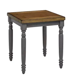 Kirklands Home Coffee Tables|Two Tone Coffee Table and End Tables, Set of 3 Gray