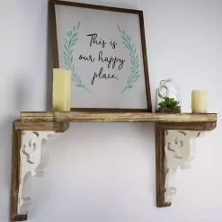 Kirklands Home Shelves|Two-Tone Corbel Shelf Brackets, Set of 2