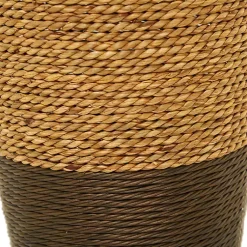 Discount Two-Toned Natural Seagrass Floor Vase, 28 in. Vases