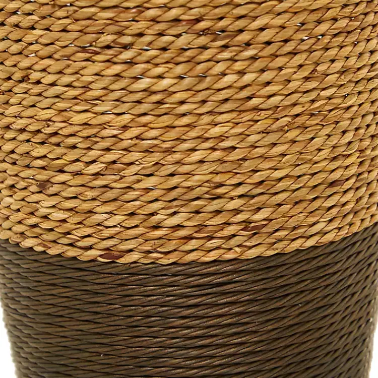 Discount Two-Toned Natural Seagrass Floor Vase, 28 in. Vases