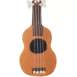 Discount Ukulele Shaped Hooked Wool Pillow Pillows