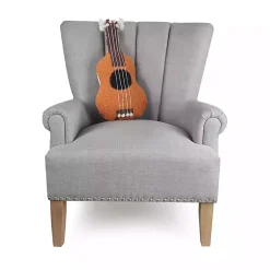 Discount Ukulele Shaped Hooked Wool Pillow Pillows