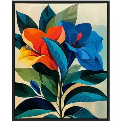 Kirklands Home Canvas Art|Ultra Violet Blooms I Framed Canvas Art Print