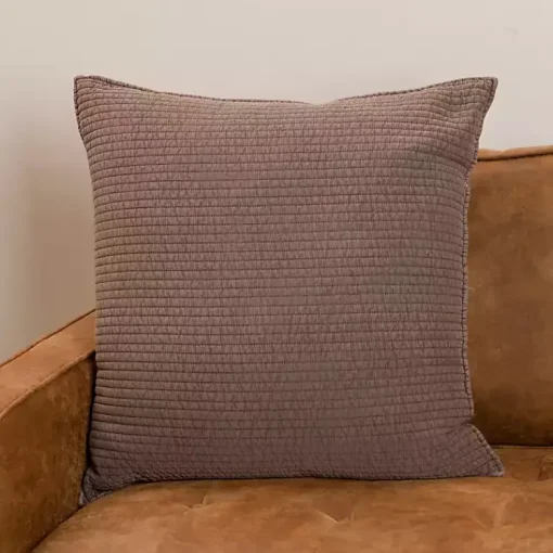 Sale Umber Quilted Santa Monica Pillow Pillows