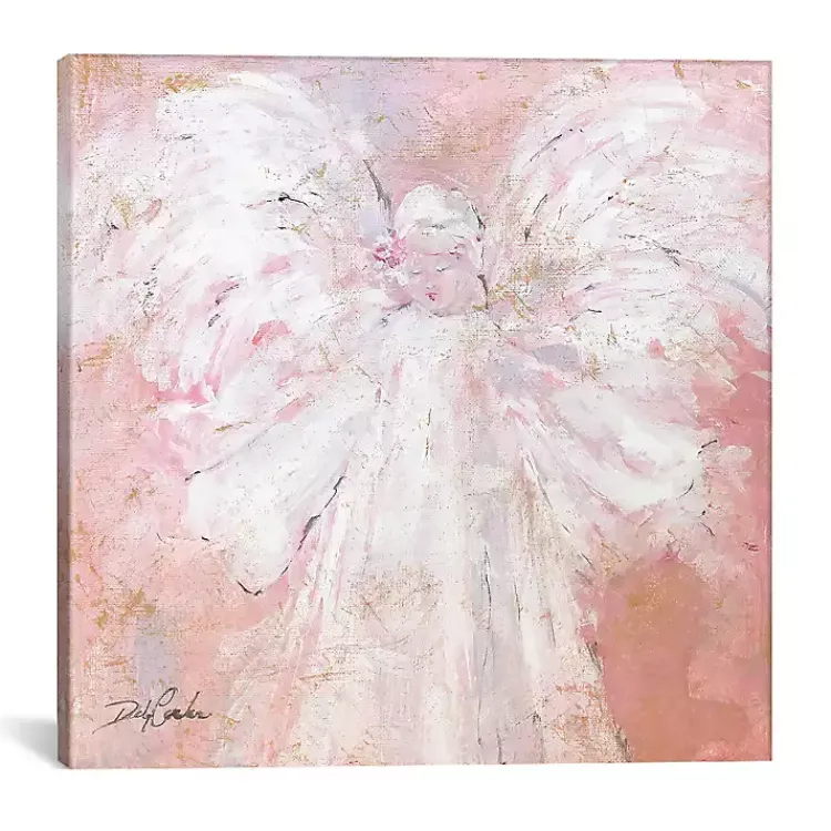 Kirklands Home Canvas Art|Under My Wings Canvas Art Print Pink