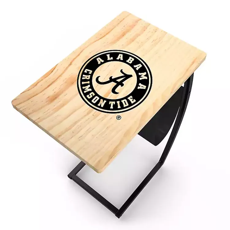 Kirklands Home Accent & End Tables|University of Alabama Wood C-Table Tan