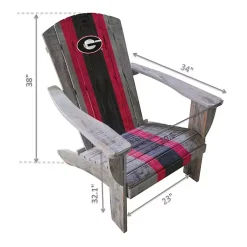 Kirklands Home Outdoor Seating|University of Georgia Adirondack Outdoor Chair Brown
