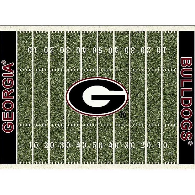 Kirklands Home Area Rugs|University of Georgia Home Field Area Rug, 6x8 Green