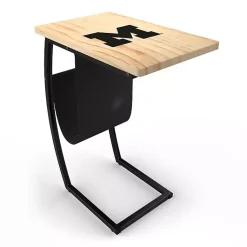 Kirklands Home Accent & End Tables|University of Michigan Wood C-Table Tan