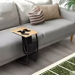 Kirklands Home Accent & End Tables|University of Michigan Wood C-Table Tan