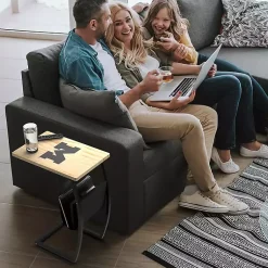 Kirklands Home Accent & End Tables|University of Michigan Wood C-Table Tan