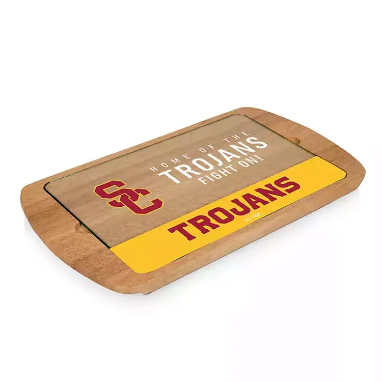 Kirklands Home Serving & Entertaining|USC Trojans Wood and Glass Serving Board