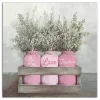 New Valentine's Day Mason Jar Canvas Art Print Valentines Day Decorations