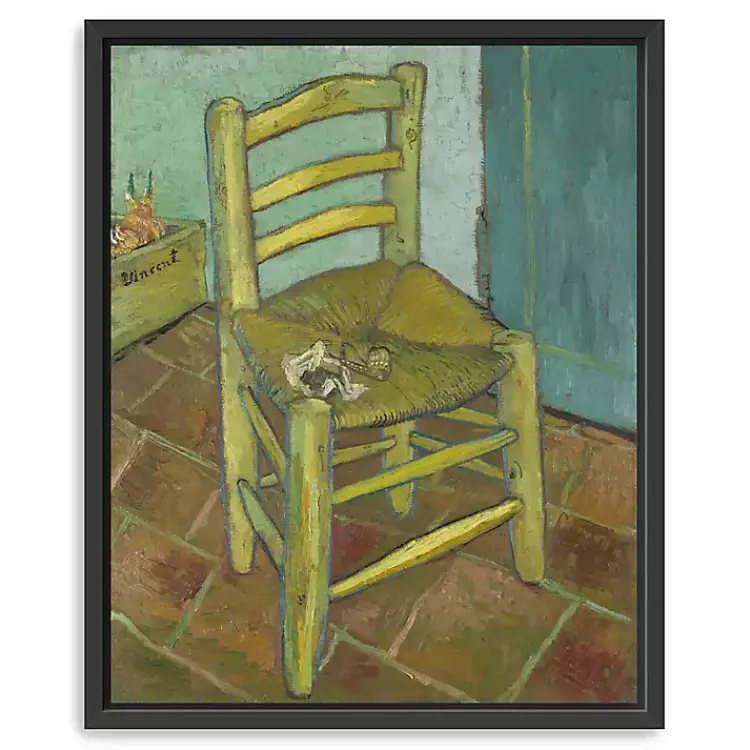 Kirklands Home Canvas Art|Van Gogh's Chair Framed Canvas Art Print