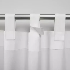 Kirklands Home Outdoor Curtains|Vanilla Cabana Outdoor Curtain Panel Set, 108 in. White