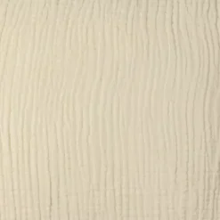 Vanilla Gauze Organic Fringe Throw Pillow Pillows