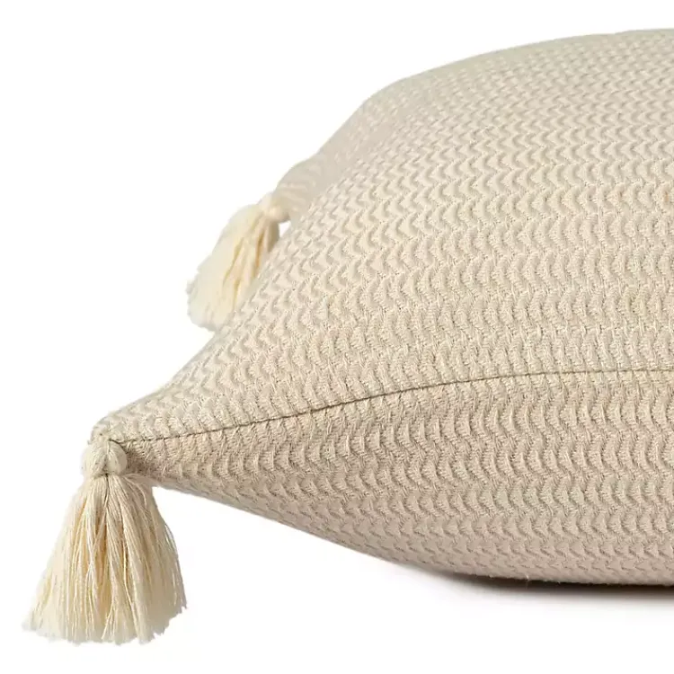 New Vanilla Trapeze Organic Cotton Throw Pillow Pillows