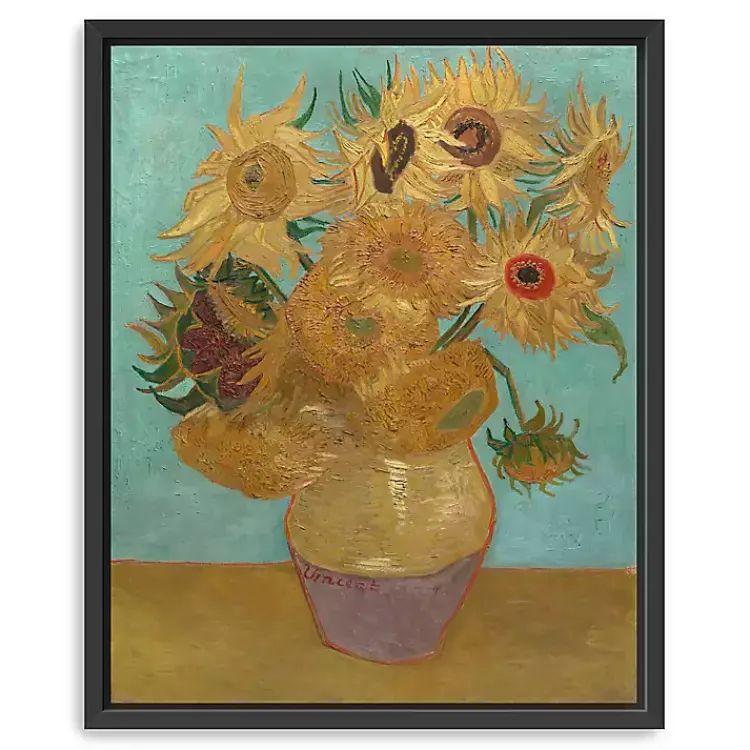 Kirklands Home Canvas Art|Vase with Twelve Sunflowers Canvas Art Print