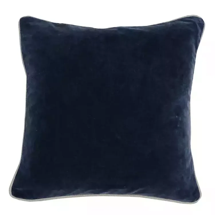 Discount Velvet Navy Pillow Pillows