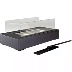 Kirklands Home Fire Pits|Ventless Tabletop Fireplace on Black Base