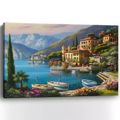Kirklands Home Canvas Art|Villa Bella Vista Canvas Art Print, 48x32 in.