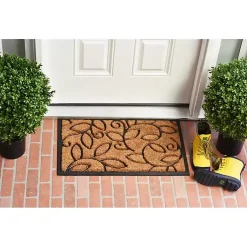 Kirklands Home Doormats|Vine Leaves Swirl Doormat, 36x24 in.
