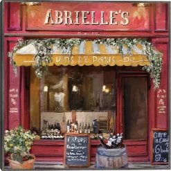 Kirklands Home Canvas Art|Vins De Paris Framed Canvas Art Print Red