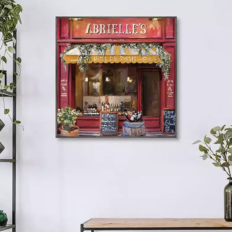 Kirklands Home Canvas Art|Vins De Paris Framed Canvas Art Print Red