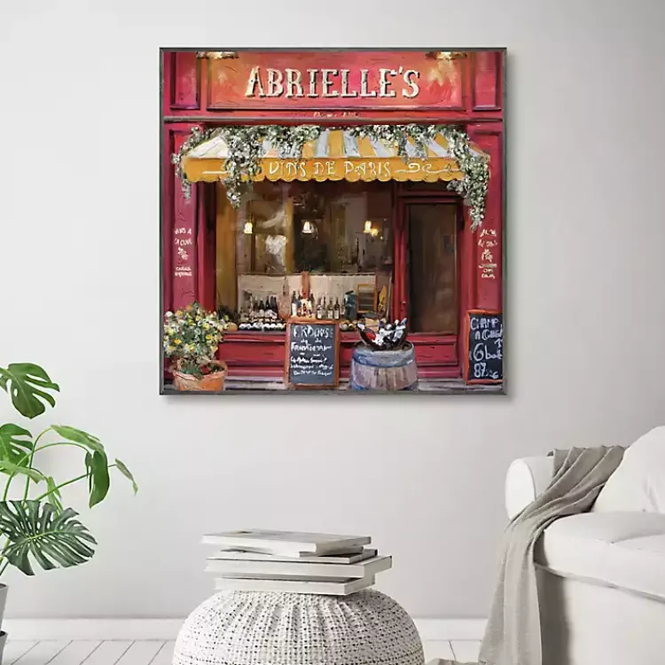 Kirklands Home Canvas Art|Vins De Paris Framed Canvas Art Print Red