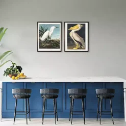 Kirklands Home Framed Art|Vintage American White Pelican Framed Art Print