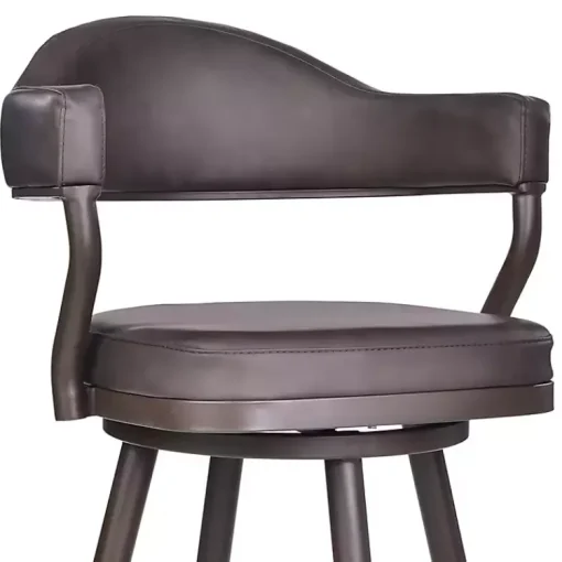Kirklands Home Bar Stools & Counter Height Stools|Vintage Faux Leather Justin Bar Stool Brown