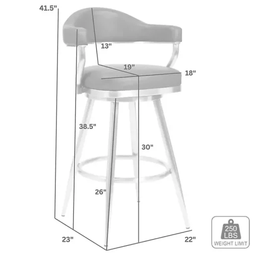 Kirklands Home Bar Stools & Counter Height Stools|Vintage Faux Leather Justin Bar Stool Brown