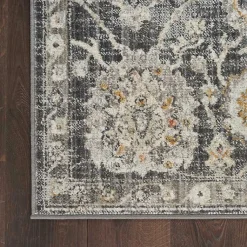 Kirklands Home Area Rugs|Vintage Charcoal Oushak Area Rug, 5x7 Gray