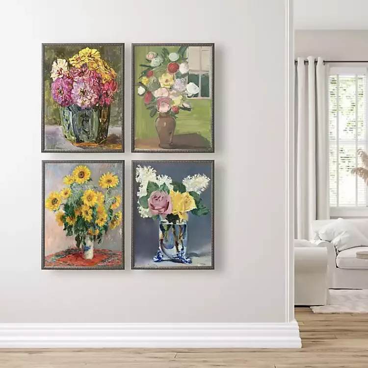 Kirklands Home Framed Art|Vintage Floral IV Beaded Framed Art Print