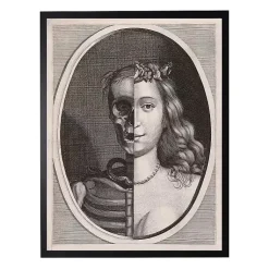 Outlet Vintage Girl and Skeleton Halloween Wall Plaque Halloween