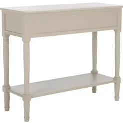 Kirklands Home Console Tables|Vintage 2-Drawer Samantha Console Table Gray
