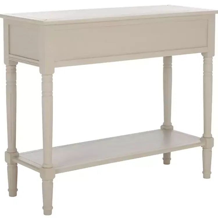 Kirklands Home Console Tables|Vintage 2-Drawer Samantha Console Table Gray